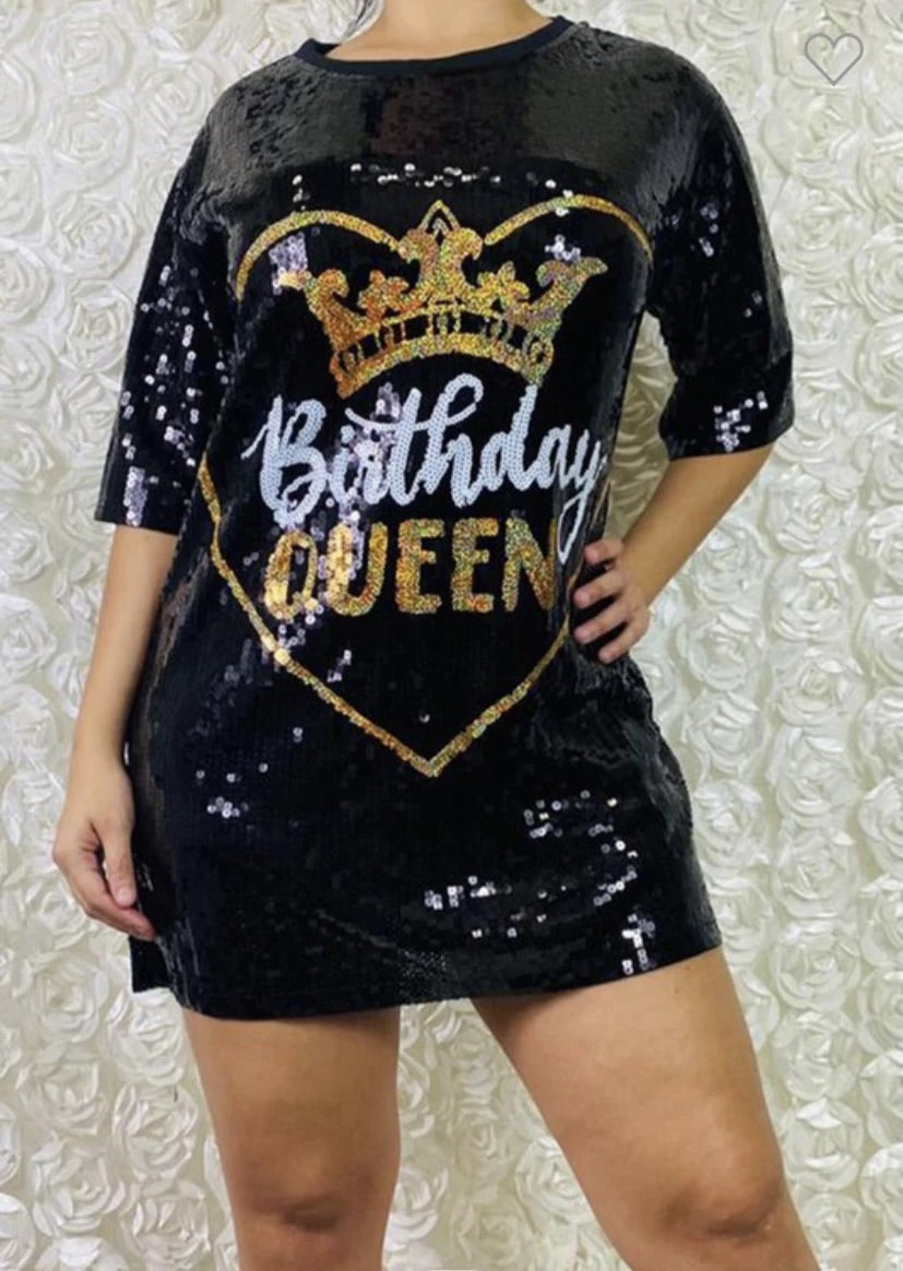 I Am Perfect Sequin Dress - Birthday Queen -  3rd RESTOCK